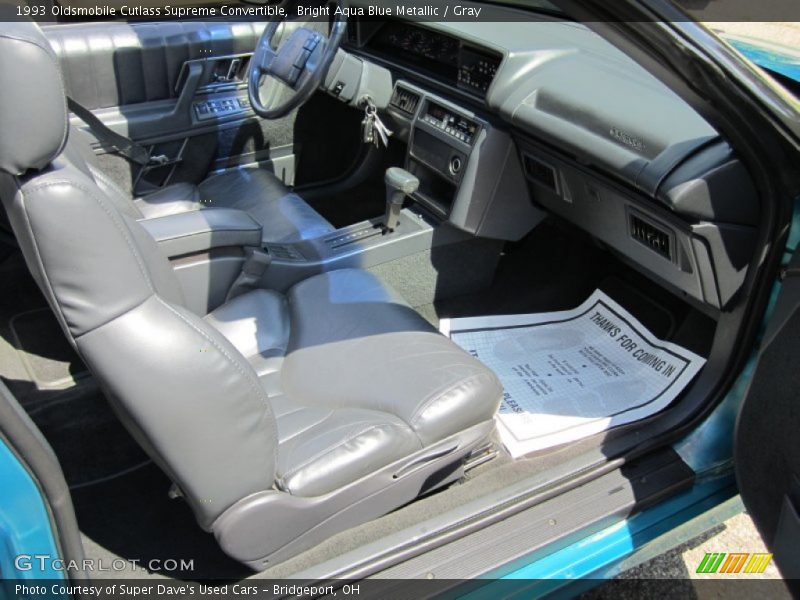  1993 Cutlass Supreme Convertible Gray Interior