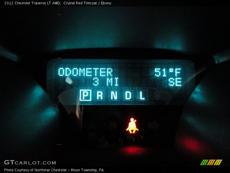 Crystal Red Tintcoat / Ebony 2012 Chevrolet Traverse LT AWD