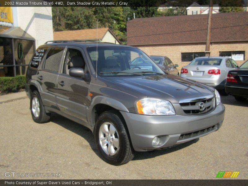 Dark Shadow Gray Metallic / Gray 2002 Mazda Tribute ES V6 4WD