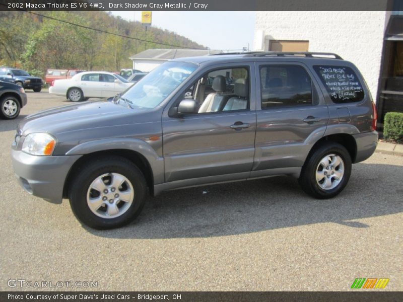 Dark Shadow Gray Metallic / Gray 2002 Mazda Tribute ES V6 4WD