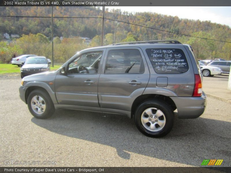 Dark Shadow Gray Metallic / Gray 2002 Mazda Tribute ES V6 4WD