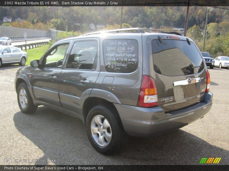 Dark Shadow Gray Metallic / Gray 2002 Mazda Tribute ES V6 4WD