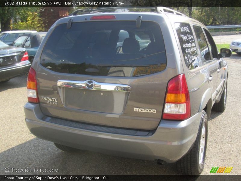 Dark Shadow Gray Metallic / Gray 2002 Mazda Tribute ES V6 4WD