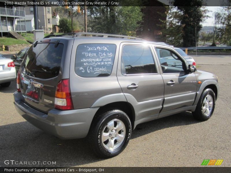 Dark Shadow Gray Metallic / Gray 2002 Mazda Tribute ES V6 4WD