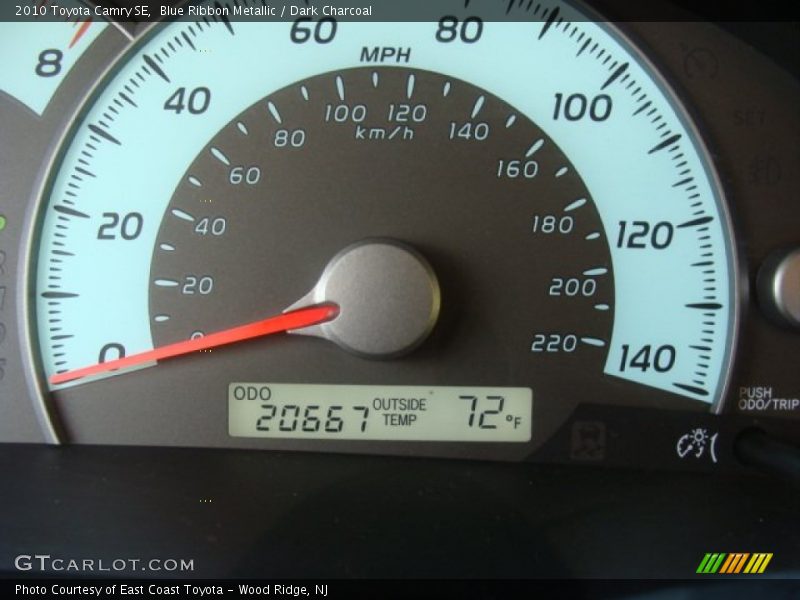 Blue Ribbon Metallic / Dark Charcoal 2010 Toyota Camry SE