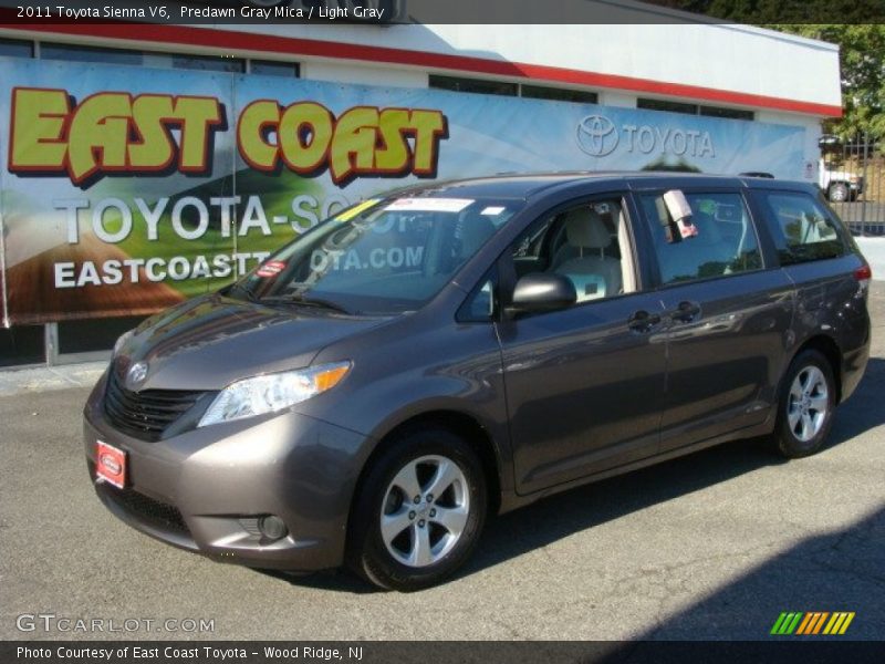 Predawn Gray Mica / Light Gray 2011 Toyota Sienna V6