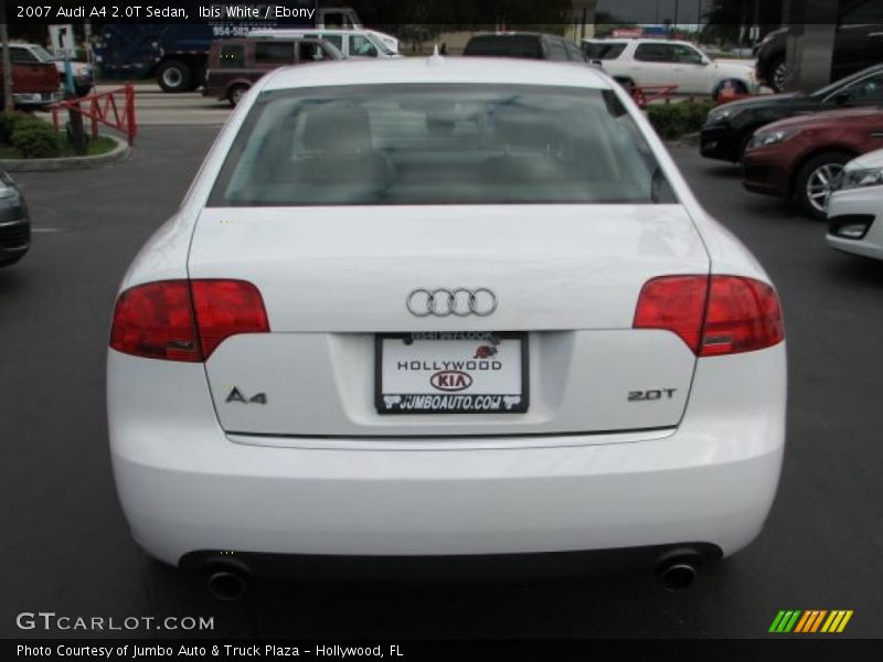 Ibis White / Ebony 2007 Audi A4 2.0T Sedan