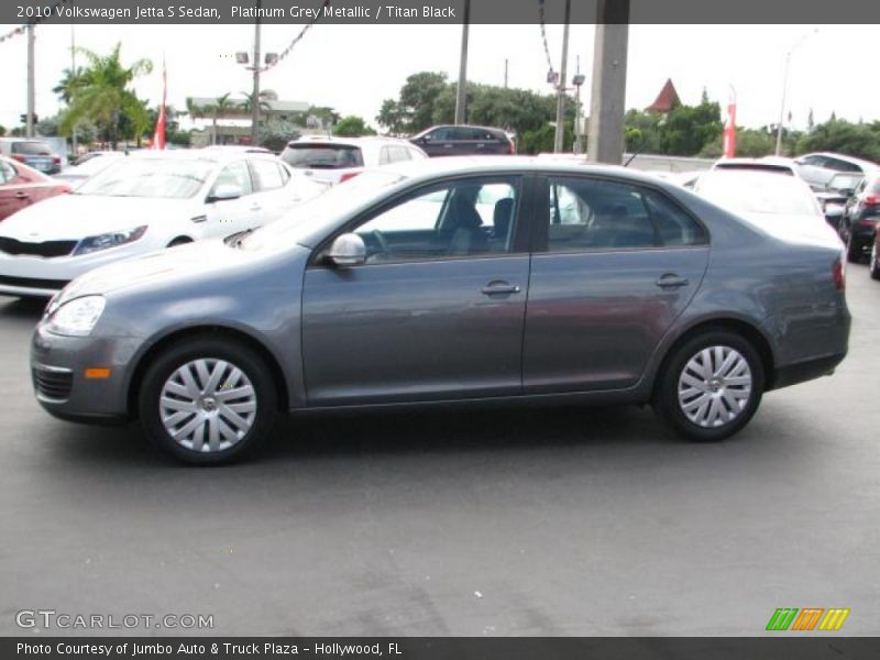 Platinum Grey Metallic / Titan Black 2010 Volkswagen Jetta S Sedan