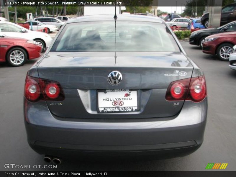 Platinum Grey Metallic / Titan Black 2010 Volkswagen Jetta S Sedan