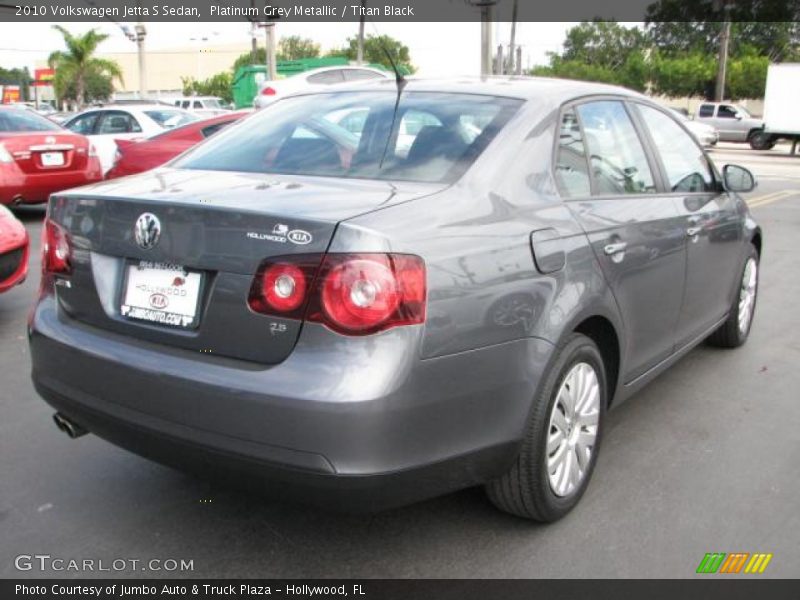 Platinum Grey Metallic / Titan Black 2010 Volkswagen Jetta S Sedan