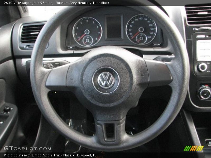 Platinum Grey Metallic / Titan Black 2010 Volkswagen Jetta S Sedan