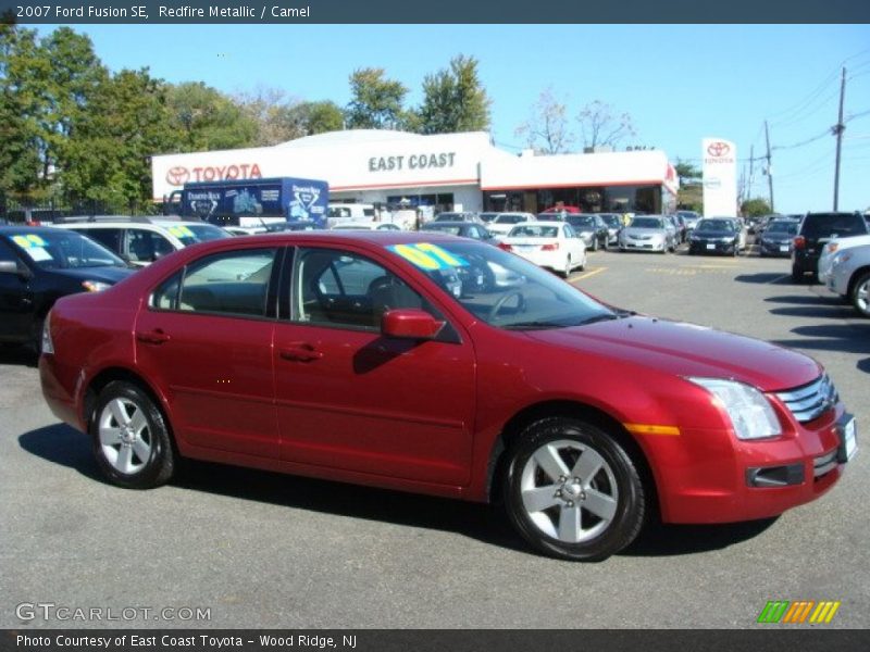 Redfire Metallic / Camel 2007 Ford Fusion SE
