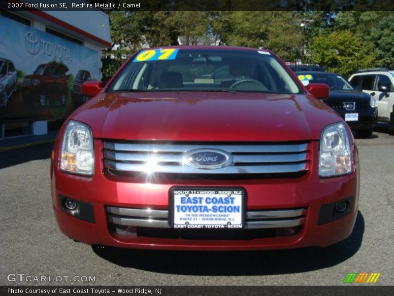 Redfire Metallic / Camel 2007 Ford Fusion SE