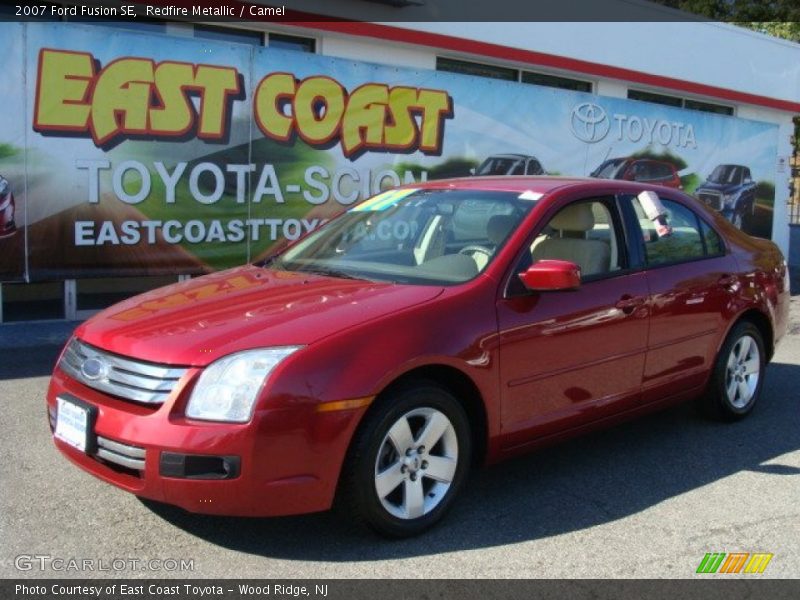 Redfire Metallic / Camel 2007 Ford Fusion SE