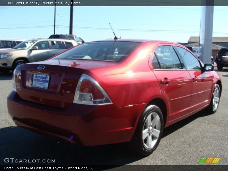 Redfire Metallic / Camel 2007 Ford Fusion SE