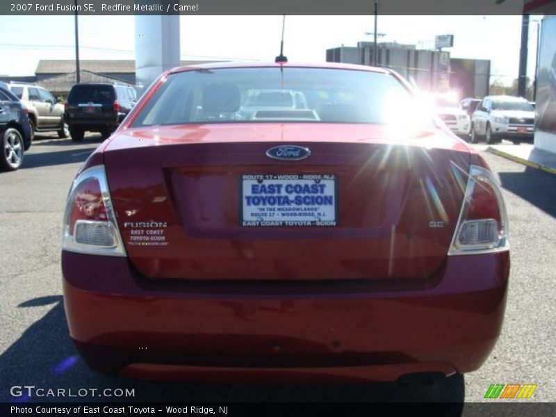 Redfire Metallic / Camel 2007 Ford Fusion SE
