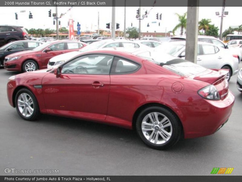 Redfire Pearl / GS Black Cloth 2008 Hyundai Tiburon GS