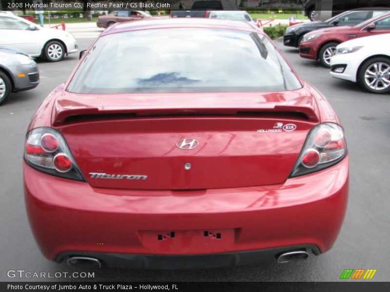 Redfire Pearl / GS Black Cloth 2008 Hyundai Tiburon GS