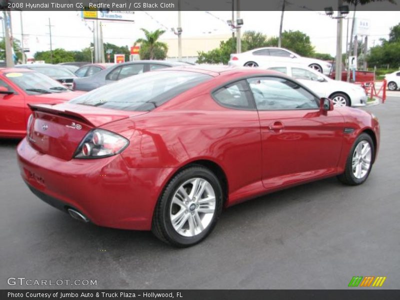 Redfire Pearl / GS Black Cloth 2008 Hyundai Tiburon GS
