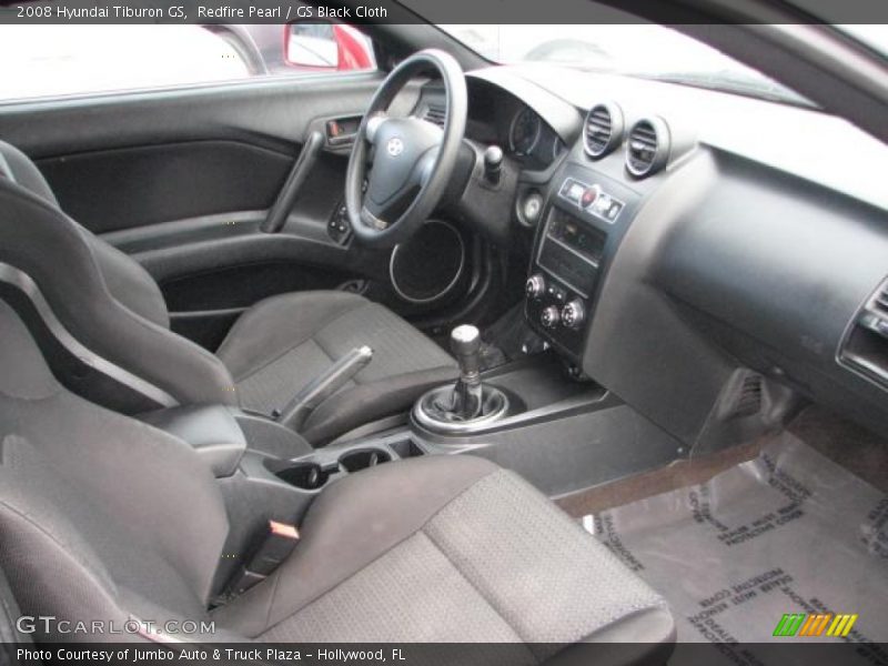 Redfire Pearl / GS Black Cloth 2008 Hyundai Tiburon GS