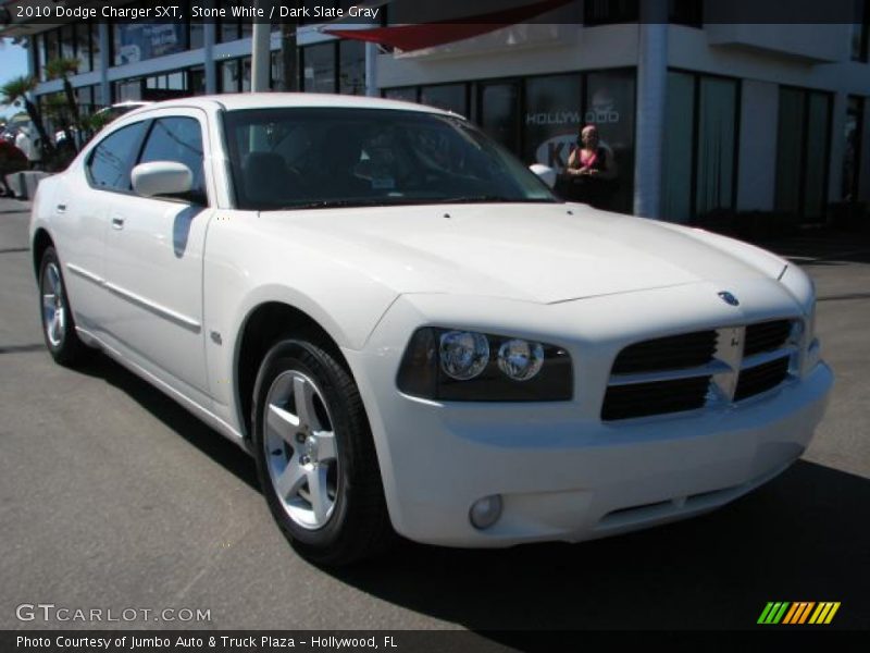 Stone White / Dark Slate Gray 2010 Dodge Charger SXT