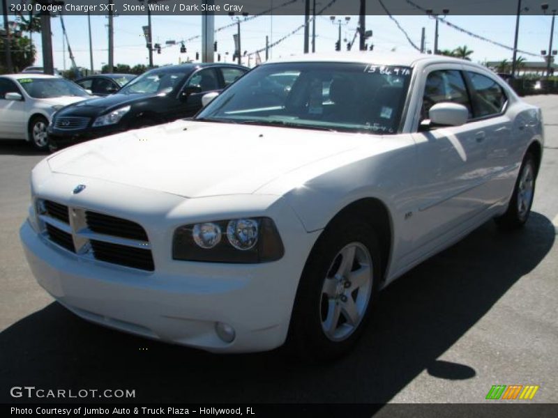 Stone White / Dark Slate Gray 2010 Dodge Charger SXT