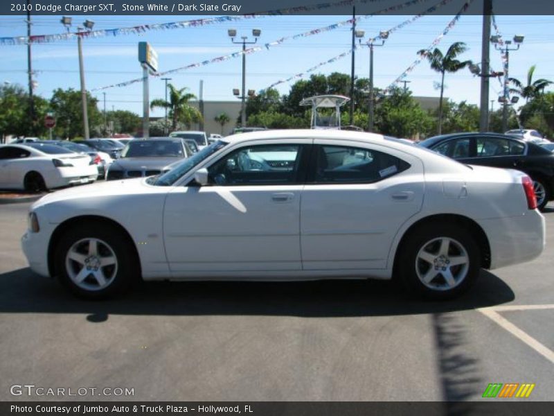 Stone White / Dark Slate Gray 2010 Dodge Charger SXT