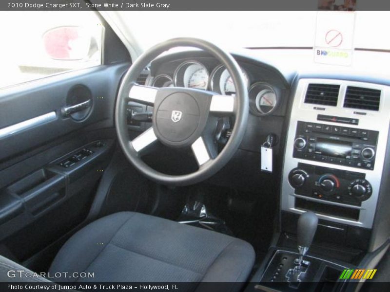 Stone White / Dark Slate Gray 2010 Dodge Charger SXT
