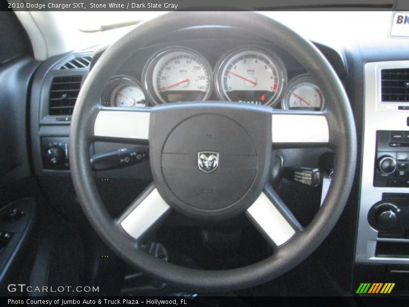 Stone White / Dark Slate Gray 2010 Dodge Charger SXT