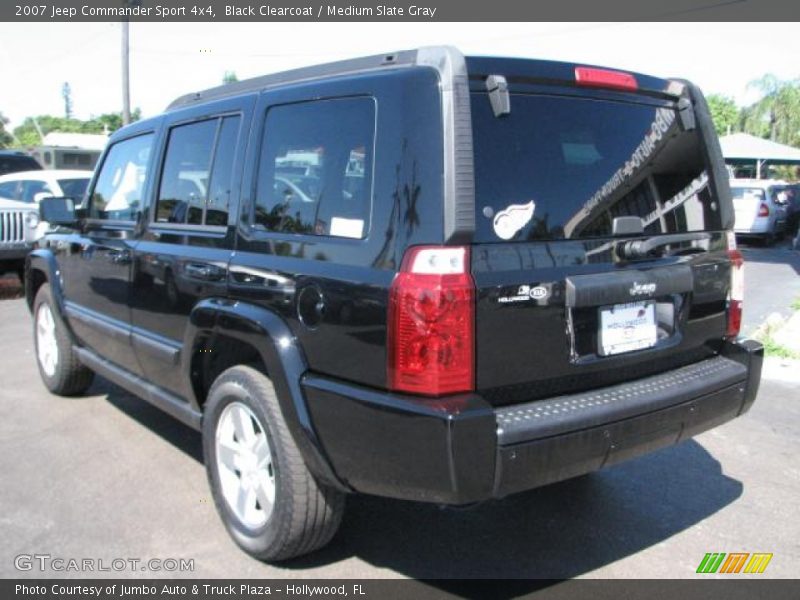 Black Clearcoat / Medium Slate Gray 2007 Jeep Commander Sport 4x4