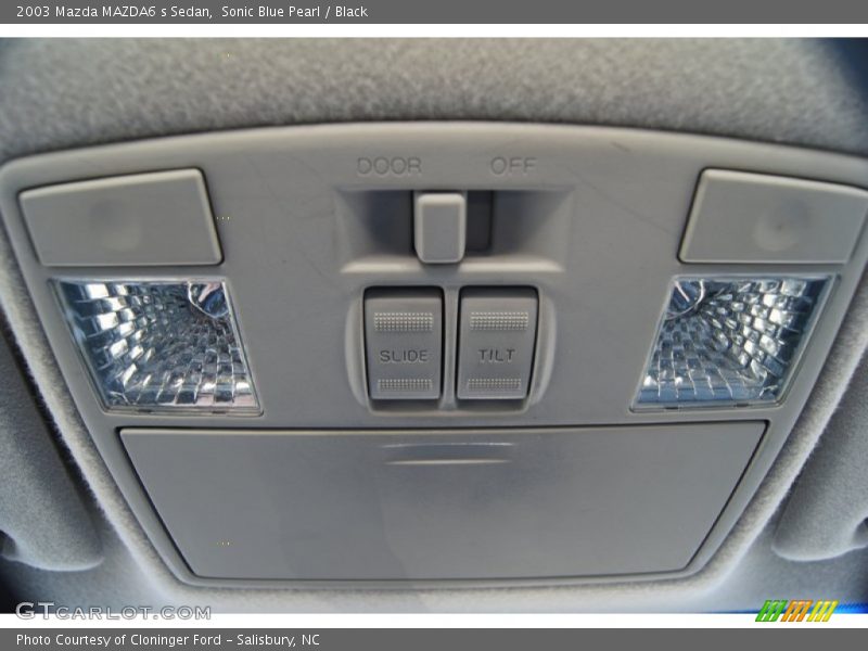 Sonic Blue Pearl / Black 2003 Mazda MAZDA6 s Sedan