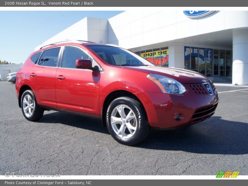Venom Red Pearl / Black 2008 Nissan Rogue SL