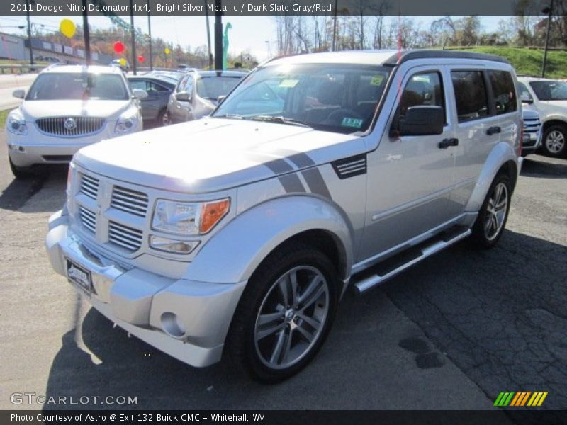 Bright Silver Metallic / Dark Slate Gray/Red 2011 Dodge Nitro Detonator 4x4