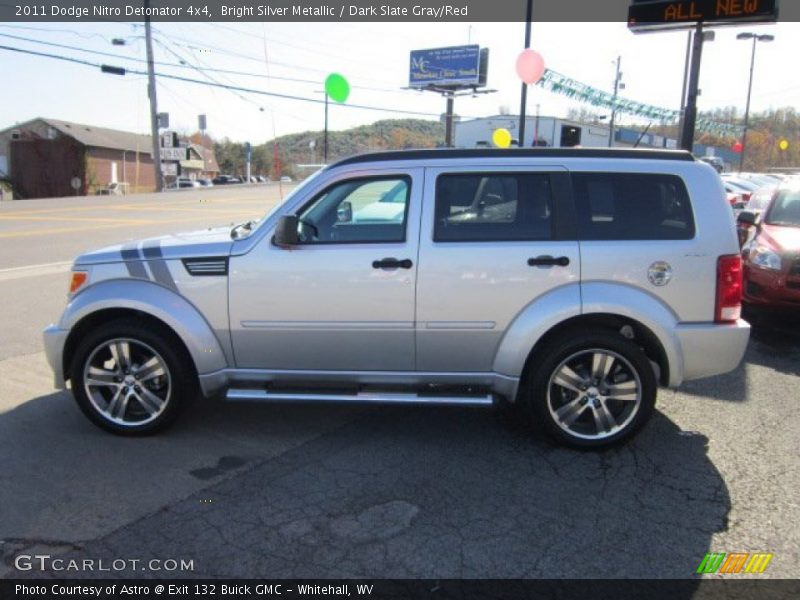 Bright Silver Metallic / Dark Slate Gray/Red 2011 Dodge Nitro Detonator 4x4
