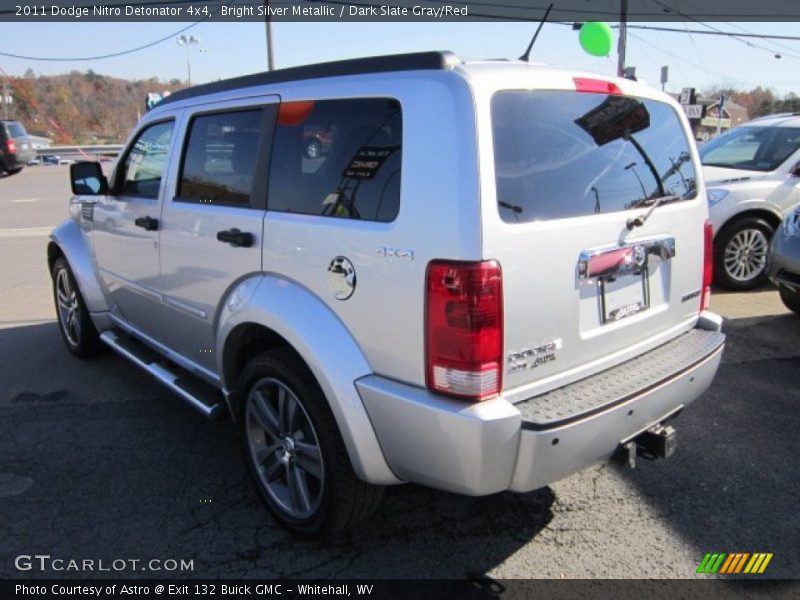 Bright Silver Metallic / Dark Slate Gray/Red 2011 Dodge Nitro Detonator 4x4