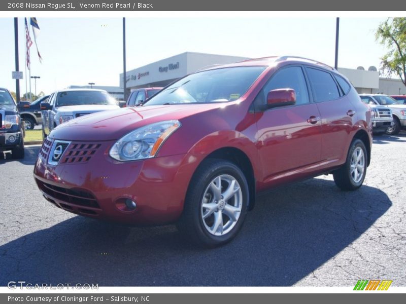 Venom Red Pearl / Black 2008 Nissan Rogue SL