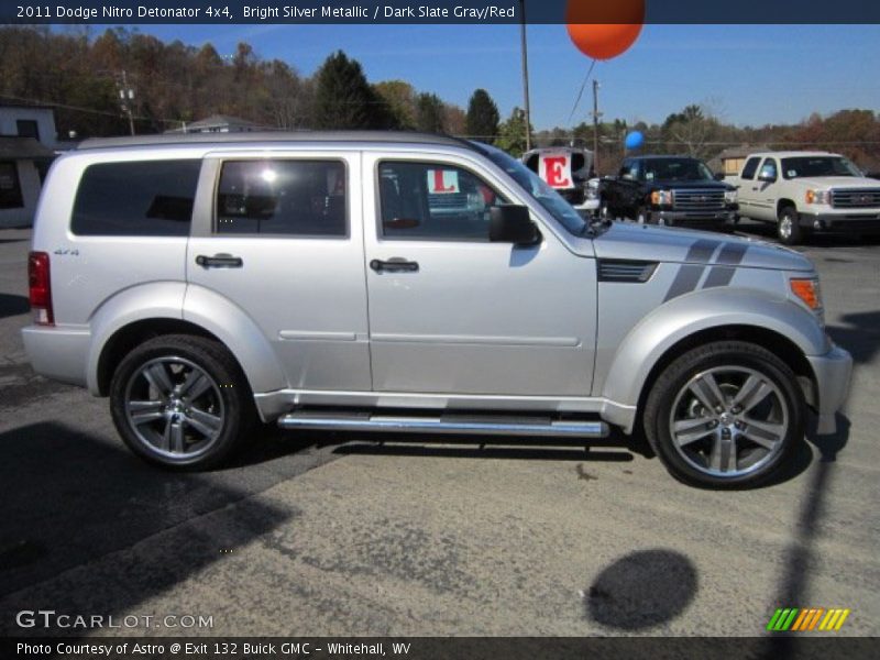 Bright Silver Metallic / Dark Slate Gray/Red 2011 Dodge Nitro Detonator 4x4
