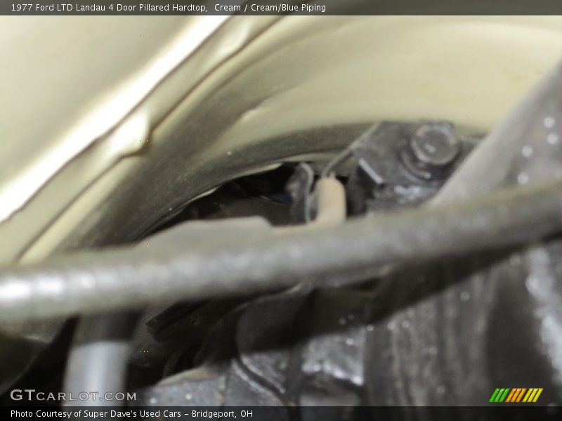 Cream / Cream/Blue Piping 1977 Ford LTD Landau 4 Door Pillared Hardtop