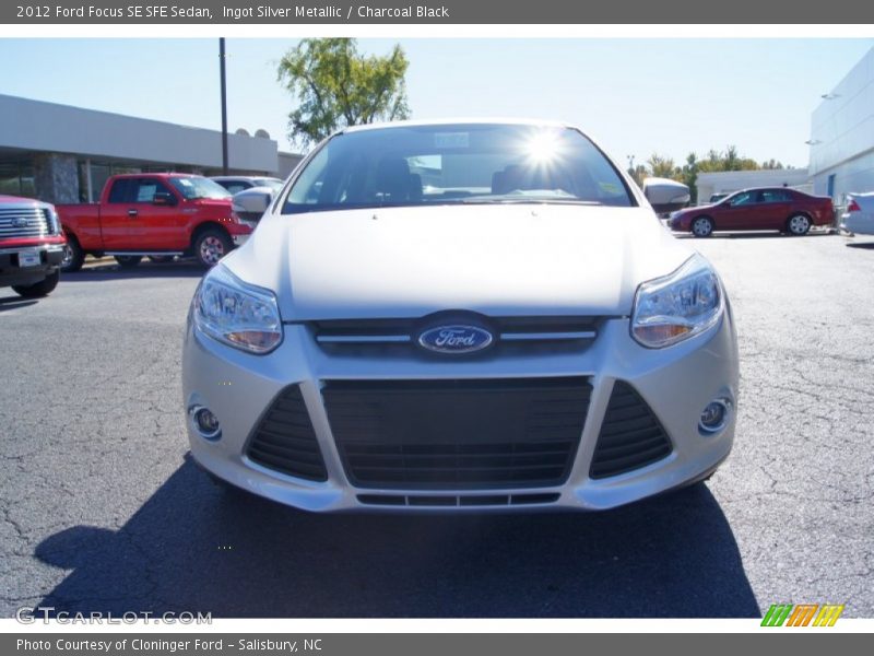 Ingot Silver Metallic / Charcoal Black 2012 Ford Focus SE SFE Sedan