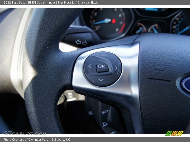Ingot Silver Metallic / Charcoal Black 2012 Ford Focus SE SFE Sedan