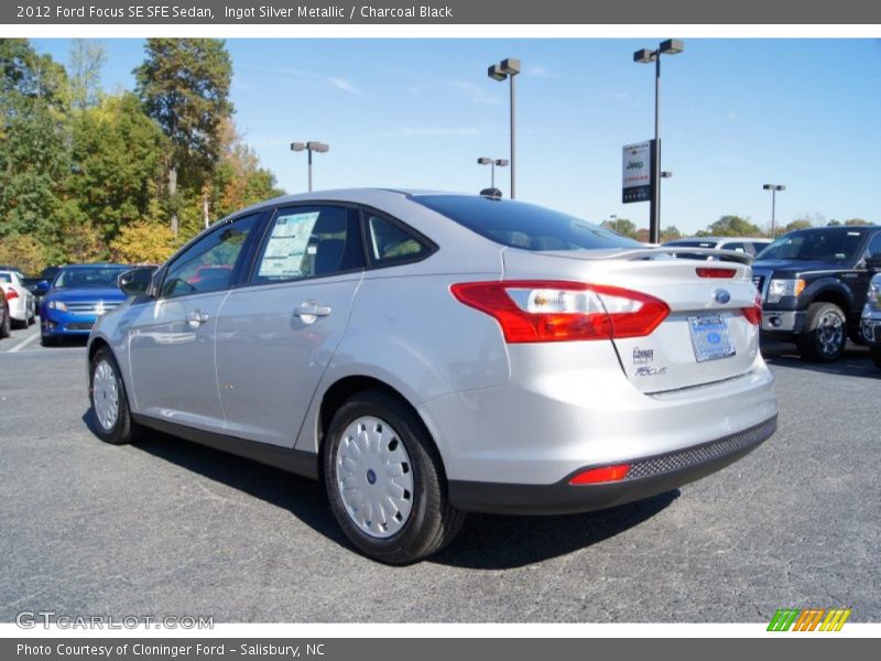 Ingot Silver Metallic / Charcoal Black 2012 Ford Focus SE SFE Sedan