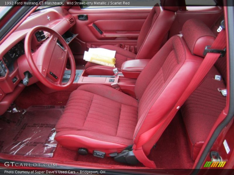  1992 Mustang GT Hatchback Scarlet Red Interior