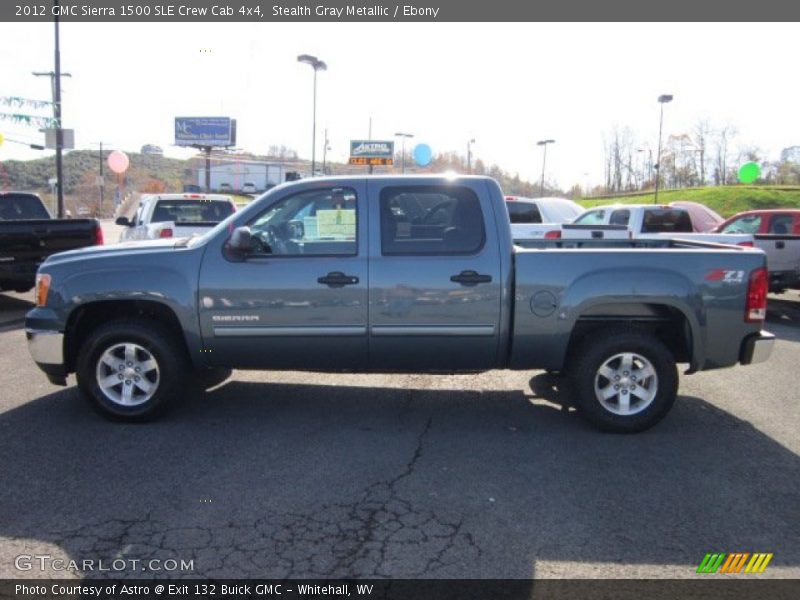 Stealth Gray Metallic / Ebony 2012 GMC Sierra 1500 SLE Crew Cab 4x4