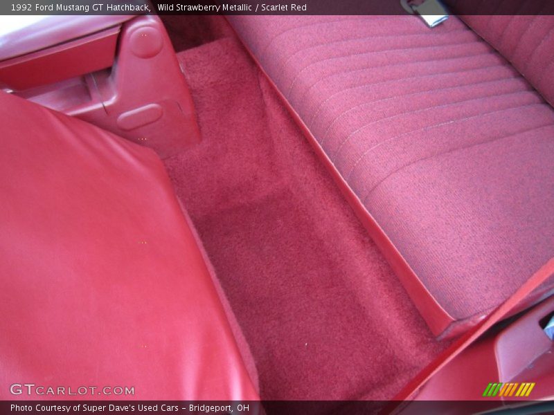  1992 Mustang GT Hatchback Scarlet Red Interior