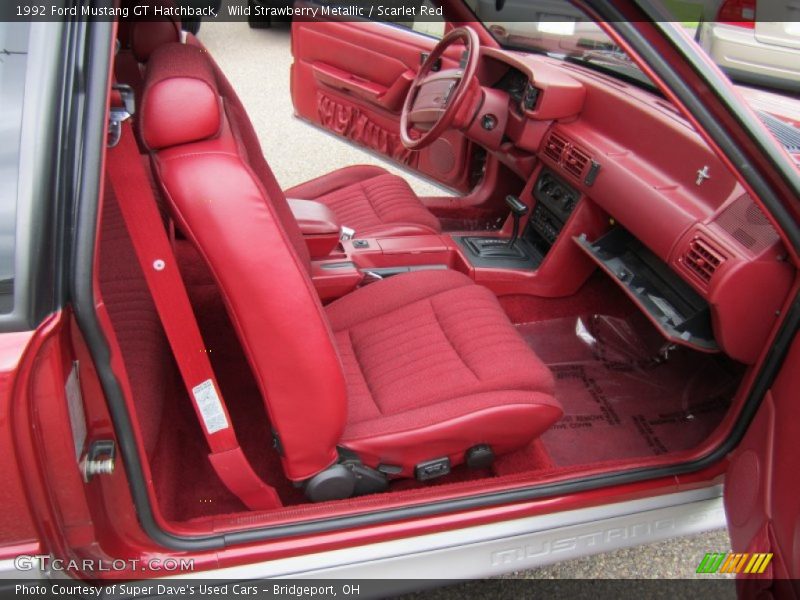  1992 Mustang GT Hatchback Scarlet Red Interior