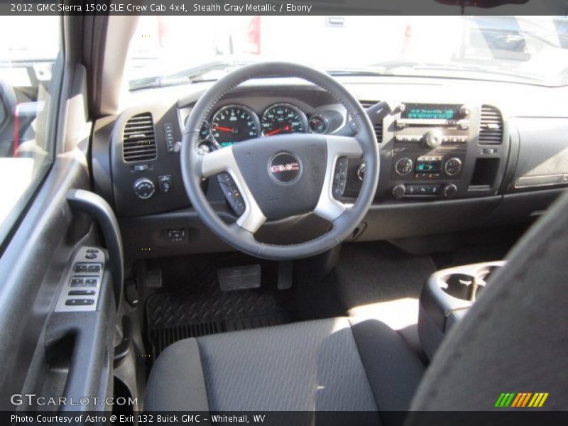 Stealth Gray Metallic / Ebony 2012 GMC Sierra 1500 SLE Crew Cab 4x4