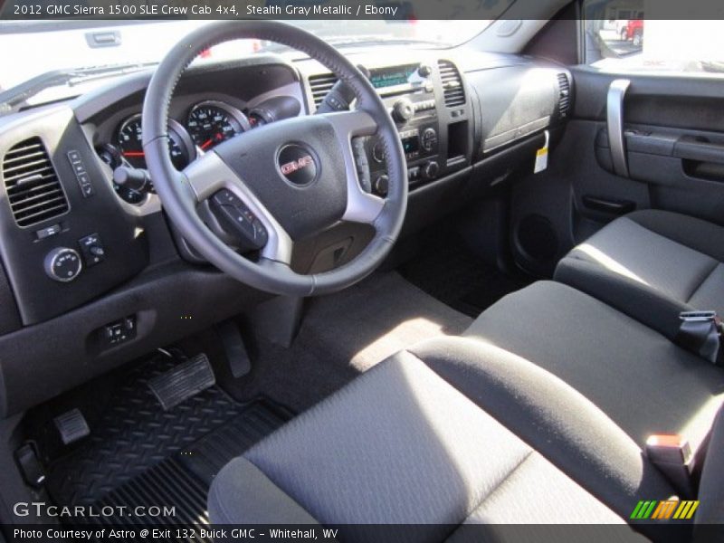 Stealth Gray Metallic / Ebony 2012 GMC Sierra 1500 SLE Crew Cab 4x4