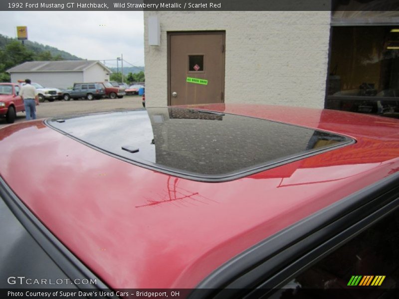 Wild Strawberry Metallic / Scarlet Red 1992 Ford Mustang GT Hatchback