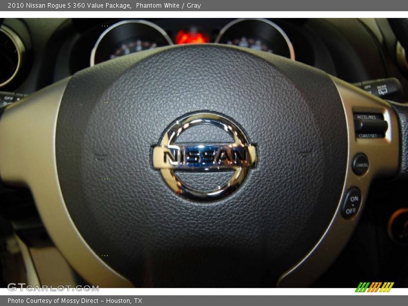 Phantom White / Gray 2010 Nissan Rogue S 360 Value Package