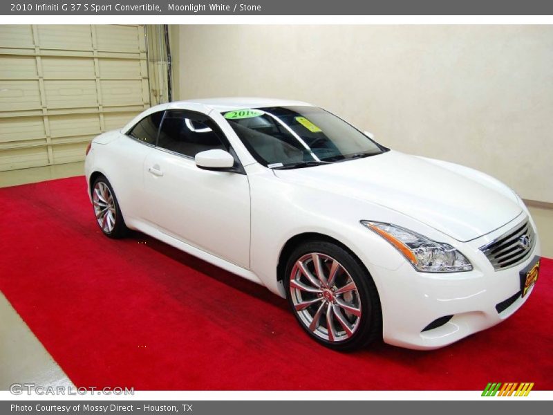 Moonlight White / Stone 2010 Infiniti G 37 S Sport Convertible